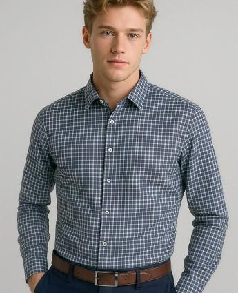 FB-RS070ML Storm blue/white check