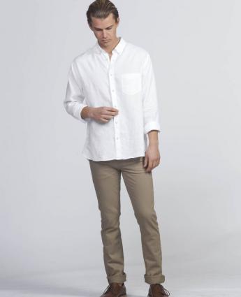 mens smart casual white shirt